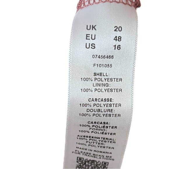 ASOS Plisse Surplice Faux Wrap Long Sleeve Midi Dress size 16 - Picture 5 of 5